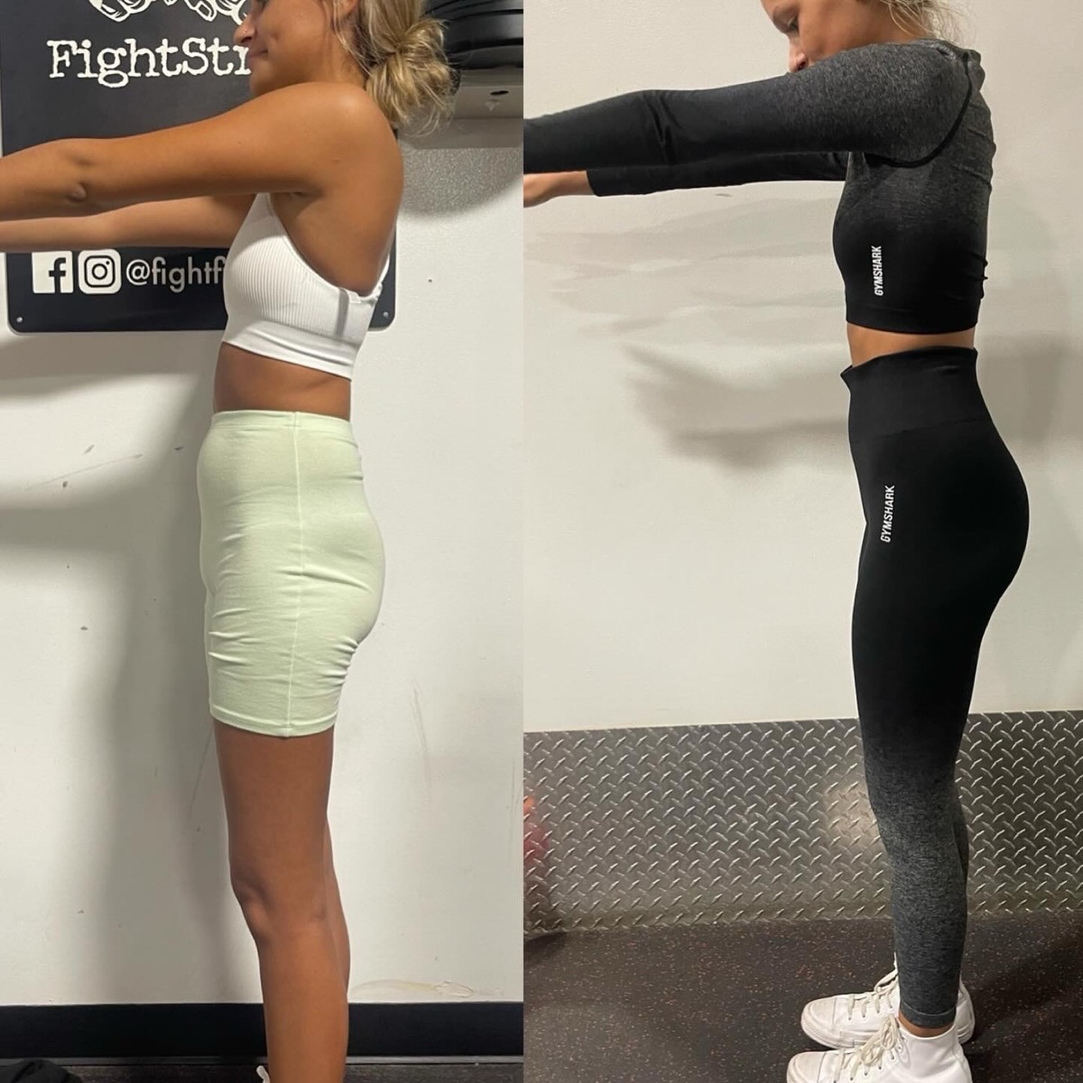 A REAL client, before and after