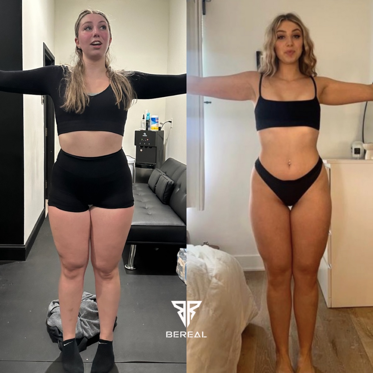 A REAL client, before and after